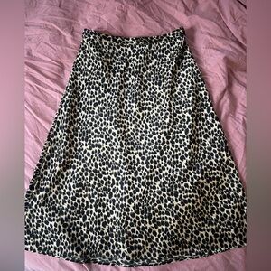 JCREW Cheetah midi skirt